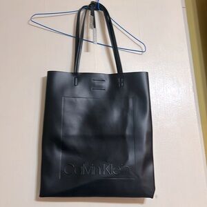 Calvin Klein Black Canvas Tote